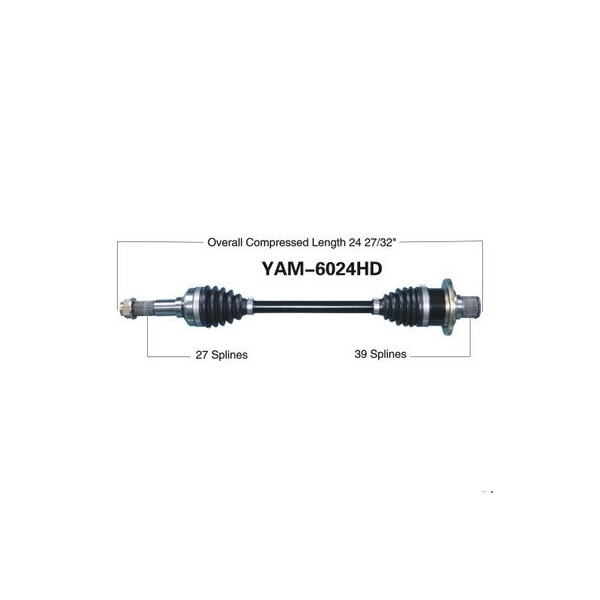 Wide Open Heavy Duty CV Axle for YAM HD REAR RIGHT YXR45/450/660RHINO 04-09 YAM-6024HD - main